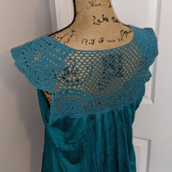 B'leev turquoise blue blouse - Picture 4 of 6